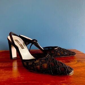 Cocktail shoes, black 37.5 (7US)